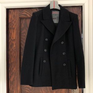 PRADA 100%wool pea coat